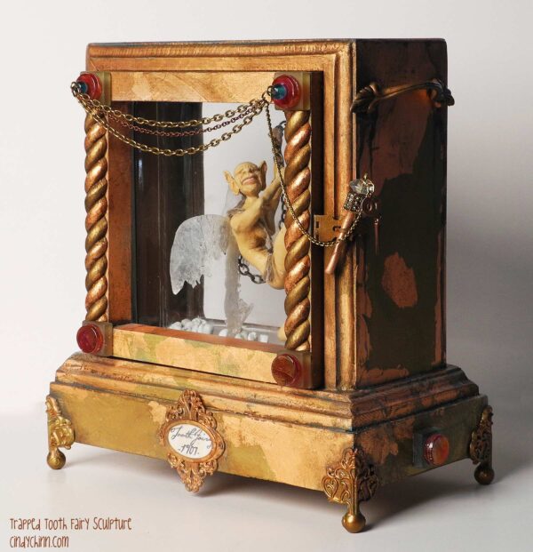 Trapped Tooth Fairy Mixed Media Sculpture - Image 2