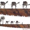 Camel-Caravan_wall art handmade saw