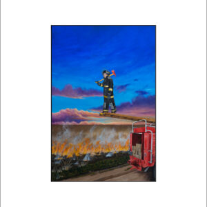 PB - The Journey of the Fireman Signed Matted Print