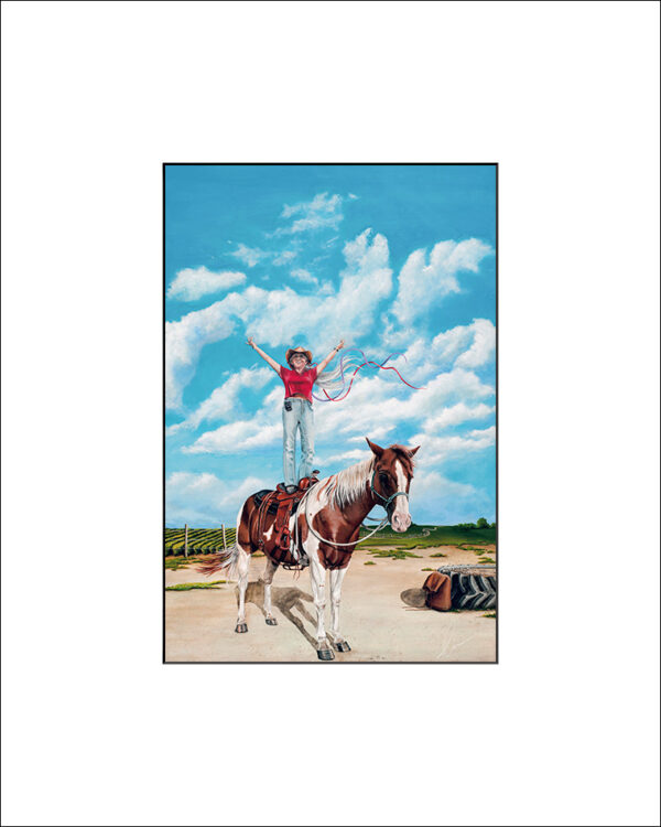 PB - The Journey of the Horse Trainer Signed Matted Print