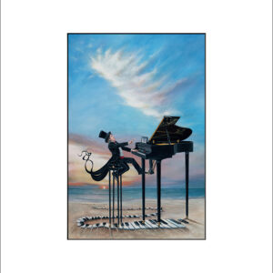 PB - The Journey of the Piano Player Signed Matted Print