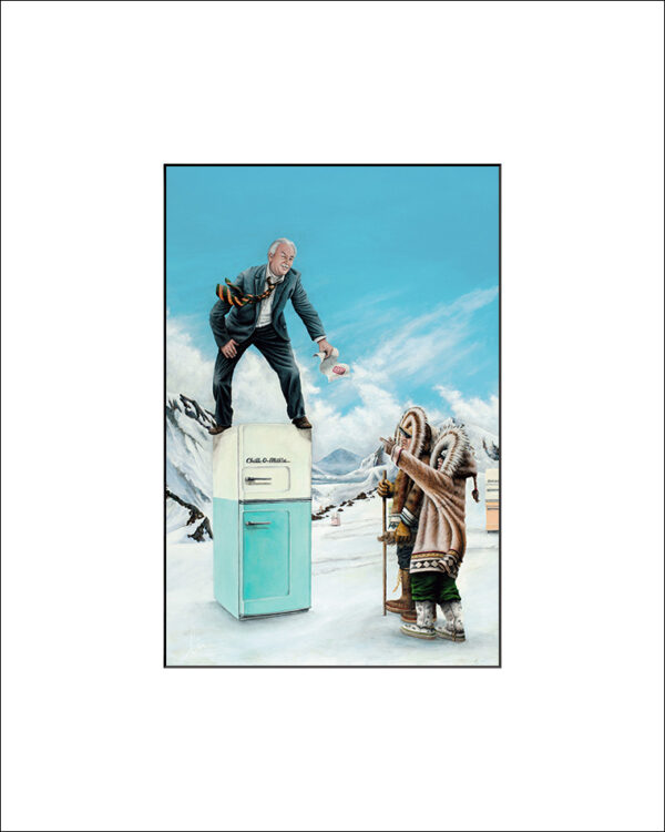 PB - The Journey of the Salesman Signed Matted Print
