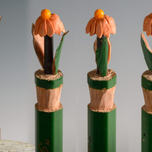Peach Flower micro carving pencil lead Cindy Chinn