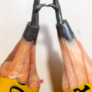 micro sculpture pencil carving for sale - Valentine
